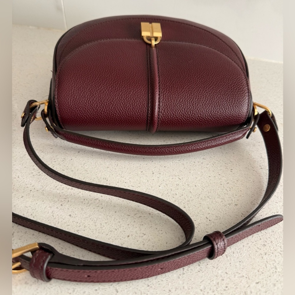DeMellier Siena Leather Saddle Crossbody Bag - Picture 9 of 11
